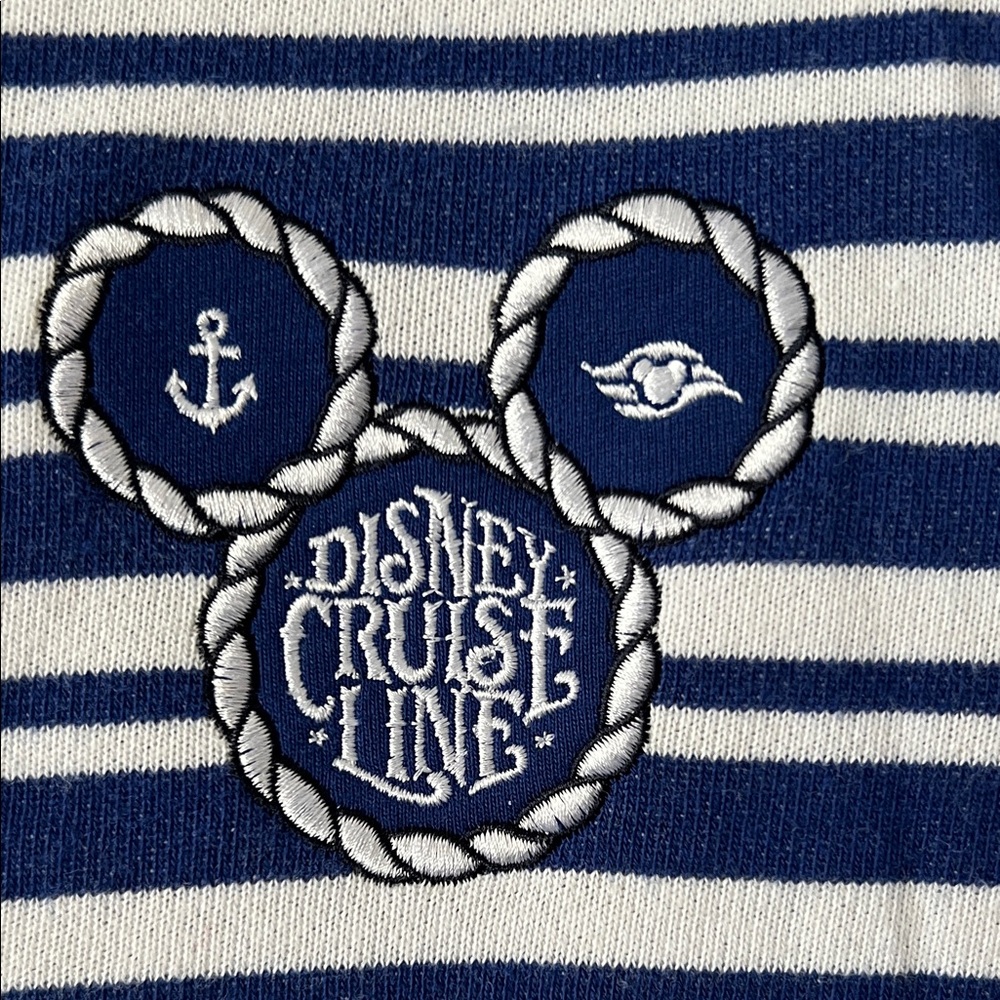 Disney Cruise Line Exclusive Navy and White Striped Zip Sweatshirt - Picture 2 of 9